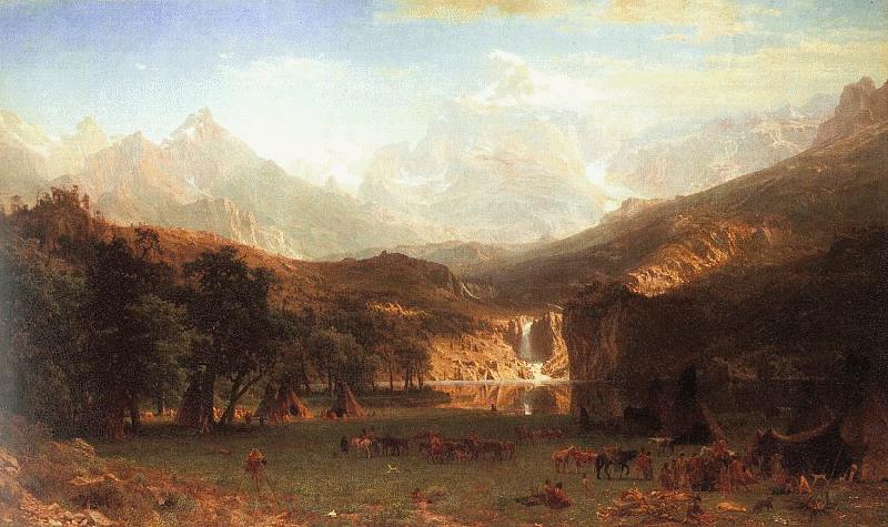 Albert Bierstadt The Rocky Mountains, Landers Peak oil painting image